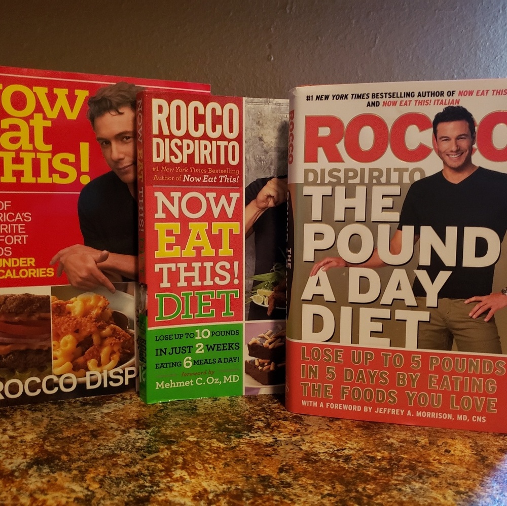 Lot of 3 Rocco Dispirito Diet and cookbook